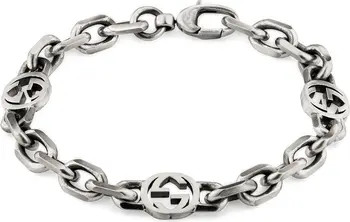 Interlocking G Silver Chain Bracelet | Nordstrom