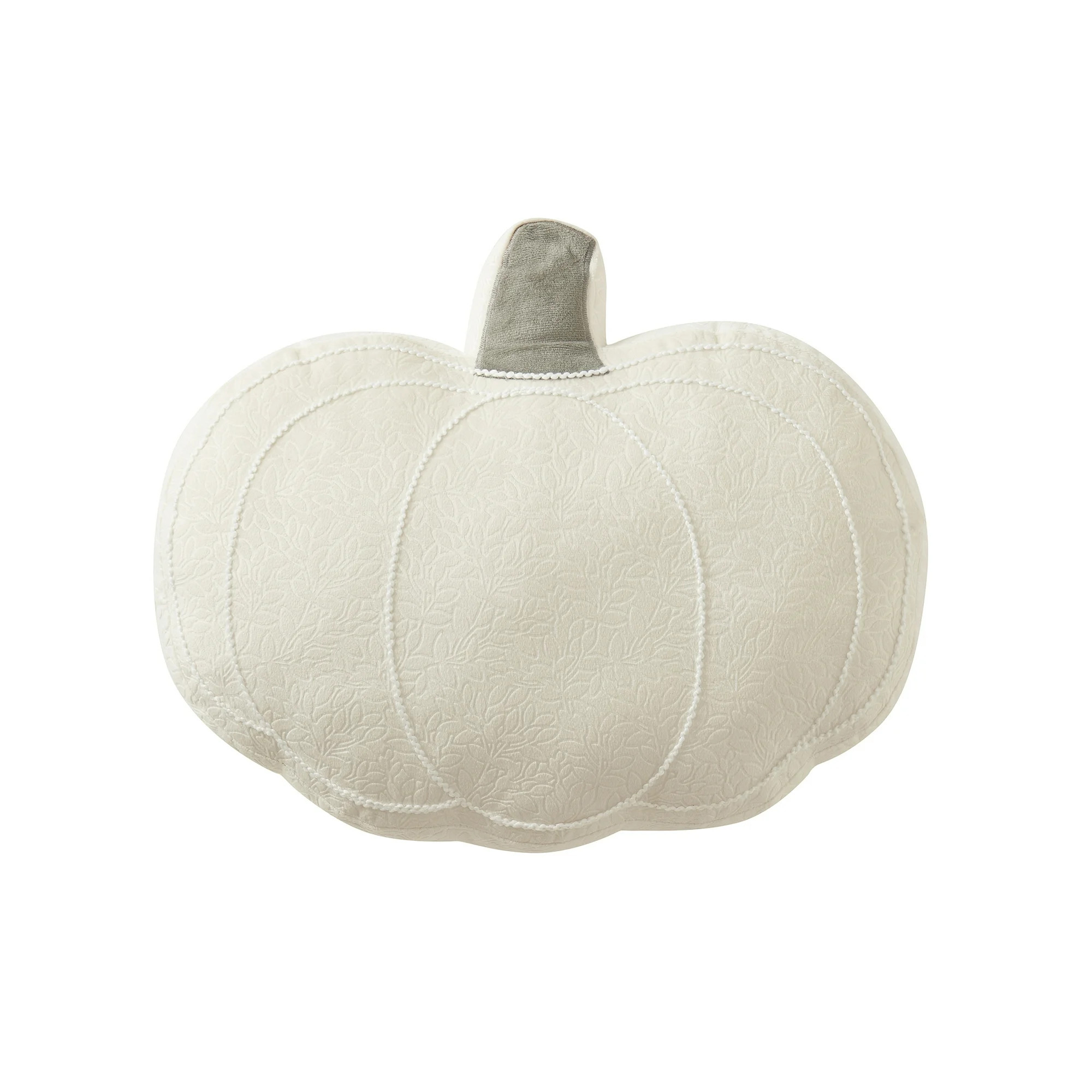 My Texas House 11" x 14" Corded Ivory Pumpkin Shaped Decorative Pillow | Walmart (US)