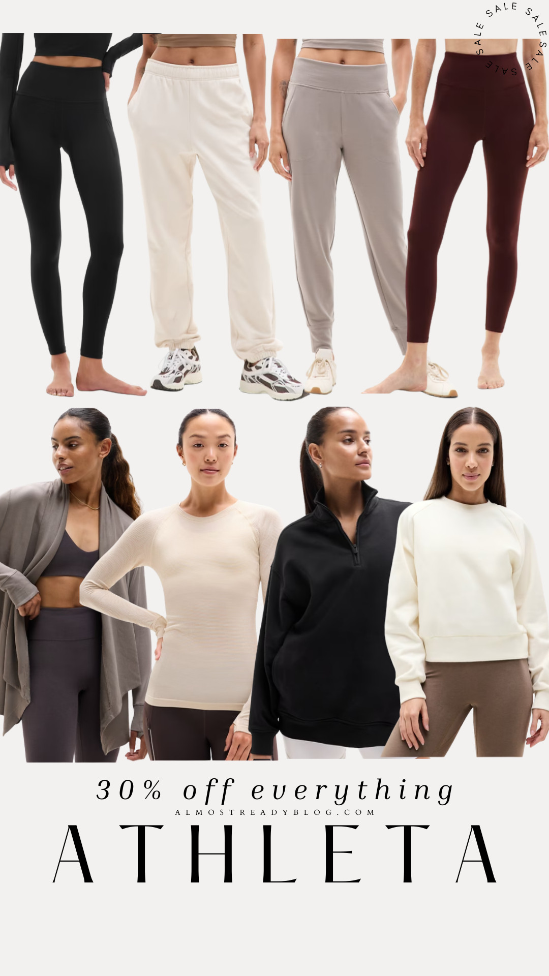 Athleta 30% off everything, athleisure sale, activewear sale, leggings, sweatshirts, workout clothes, amanda west, almost ready blog. 

 

#LTKActive #LTKSaleAlert #LTKFindsUnder100