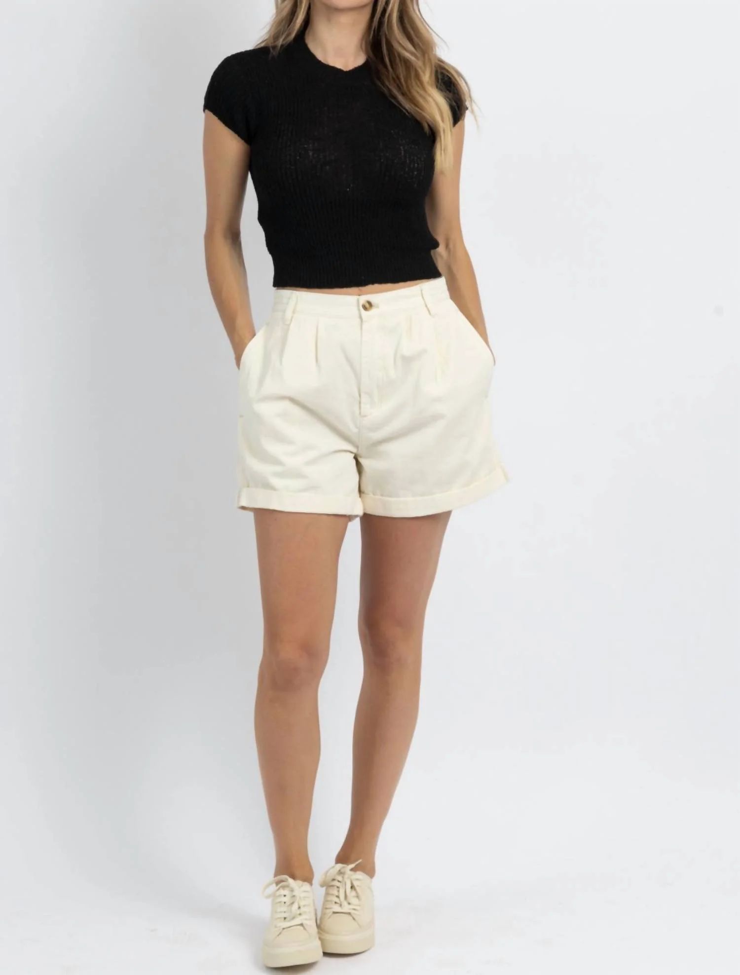By Together The Harleigh Pleated Short | Walmart (US)
