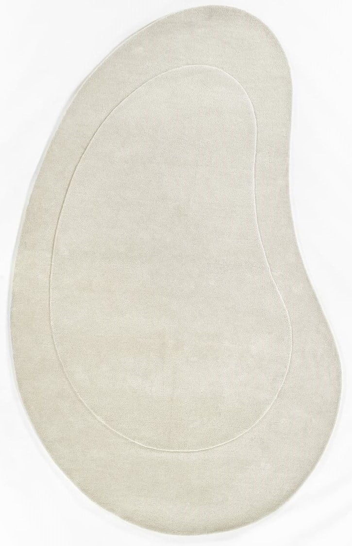 Momeni Claud CUD-1 Area Rugs | Solid kidney Whites Area Rugs | Rugs Direct | Rugs Direct