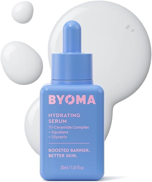 BYOMA Hydrating Serum - Moisturizing Facial Serum with Squalane, Glycerin & Ceramides - Hydrating... | Amazon (US)