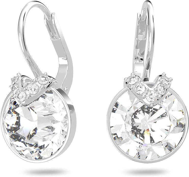 Swarovski Bella V Crystal Earrings, Grey, Yellow, Clear, Rose Color Crystals, Part of the Swarovs... | Amazon (US)