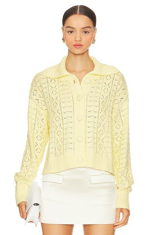 Tularosa Kaleo Cardigan in Light Baby Yellow from Revolve.com | Revolve Clothing (Global)