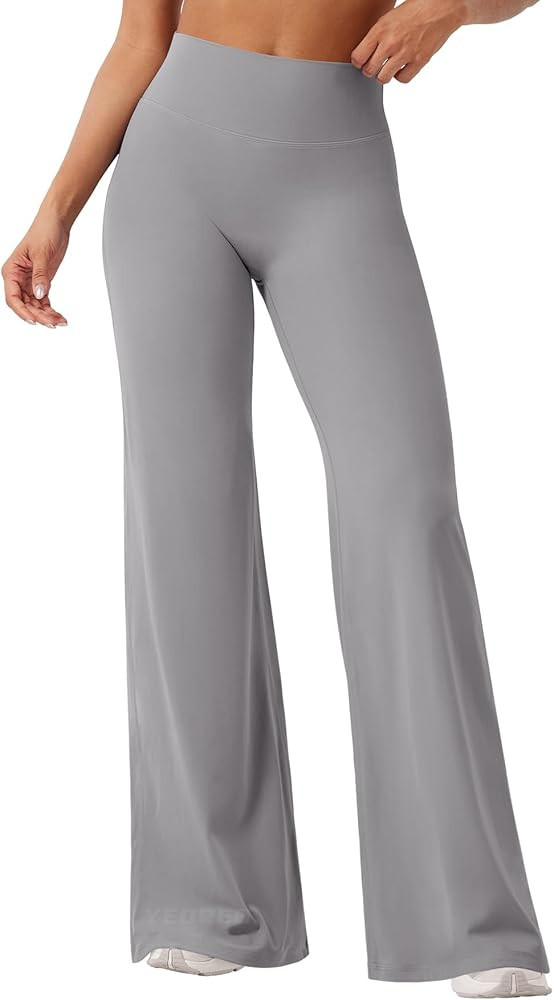 YEOREO Workout Leggings Womens No Front Seam Straight Leggings 29"/ 31.5"/ 33"/ 35" High Waist Bu... | Amazon (US)