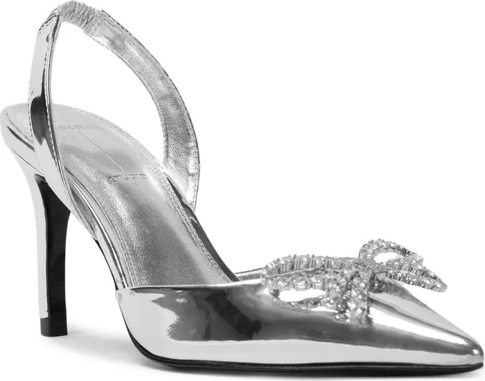BLACK SUEDE STUDIO Rosalina Slingback Pointed Toe Pump (Women) | Nordstrom | Nordstrom
