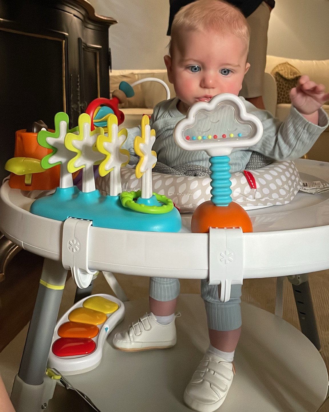 Just got Preston the Skip Hop Activity Center! He has a little more growing to do for it but he already LOVES it!! 

It is so fun to see him start to truly play! 

#LTKKids #LTKFamily #LTKBaby