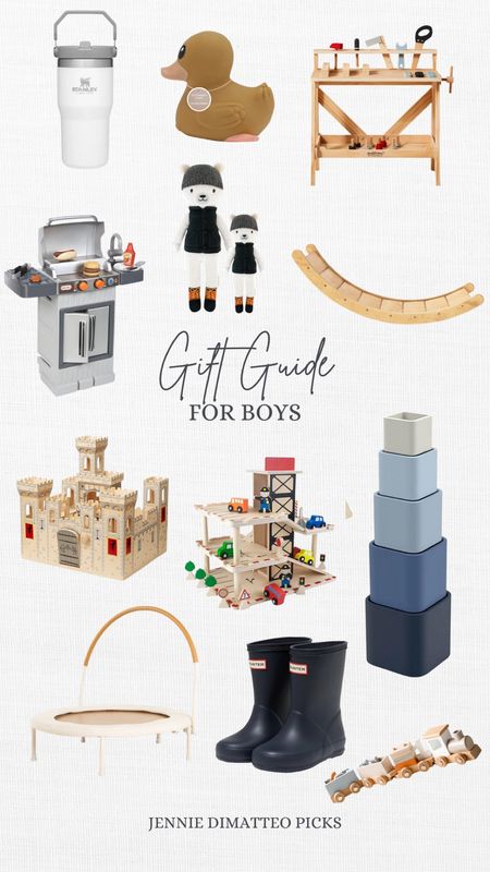 Gift guide for boys, Stanley, water cup, toy bench, balance board, bbq, cuddle and kind, ducky, castle, cars, blocks, trampoline, boots, train 

#LTKHoliday #LTKSeasonal #LTKGiftGuide