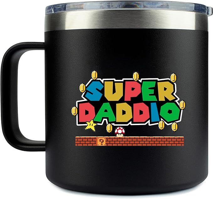 14oz Mug- Super Daddio | Gifts for Dad for Christmas Dad Birthday Gift - Dad Gifts from Daughter ... | Amazon (US)