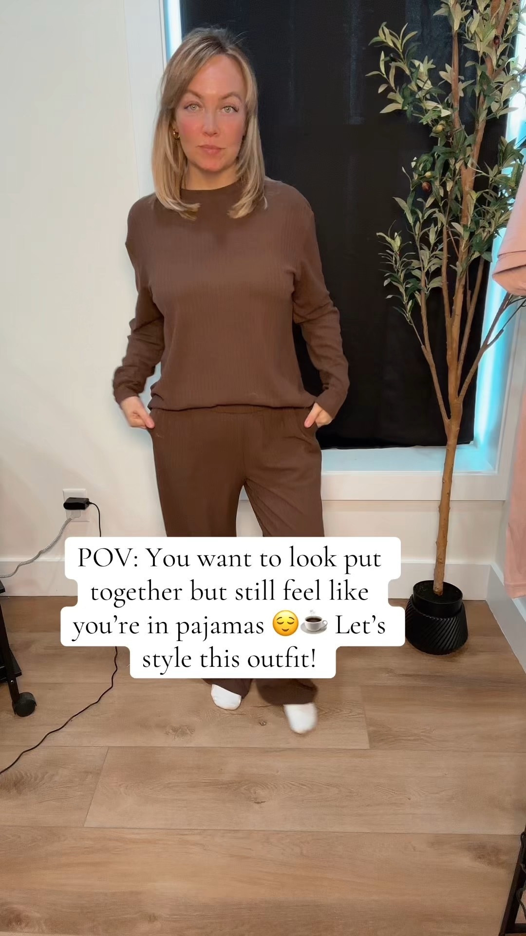 Fall neutrals done right 🤎 This chocolate ribbed set is giving cozy and put-together — topped it with my go-to plaid shacket for the ultimate comfy look. Perfect for coffee runs, errands, or cozy nights in 🍂✨ #LTKFall #LTKStyle #OOTD #CozyOutfit #NeutralStyle #FallFashion #ComfyAndCute #ShacketSeason #LTKUnder50 #TKStyle

#LTKStyleTip #LTKGiftGuide #LTKHoliday