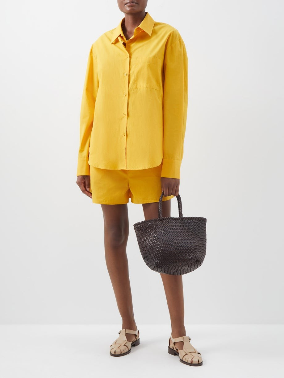 Grace small woven-leather basket bag | Dragon Diffusion | Matches (US)