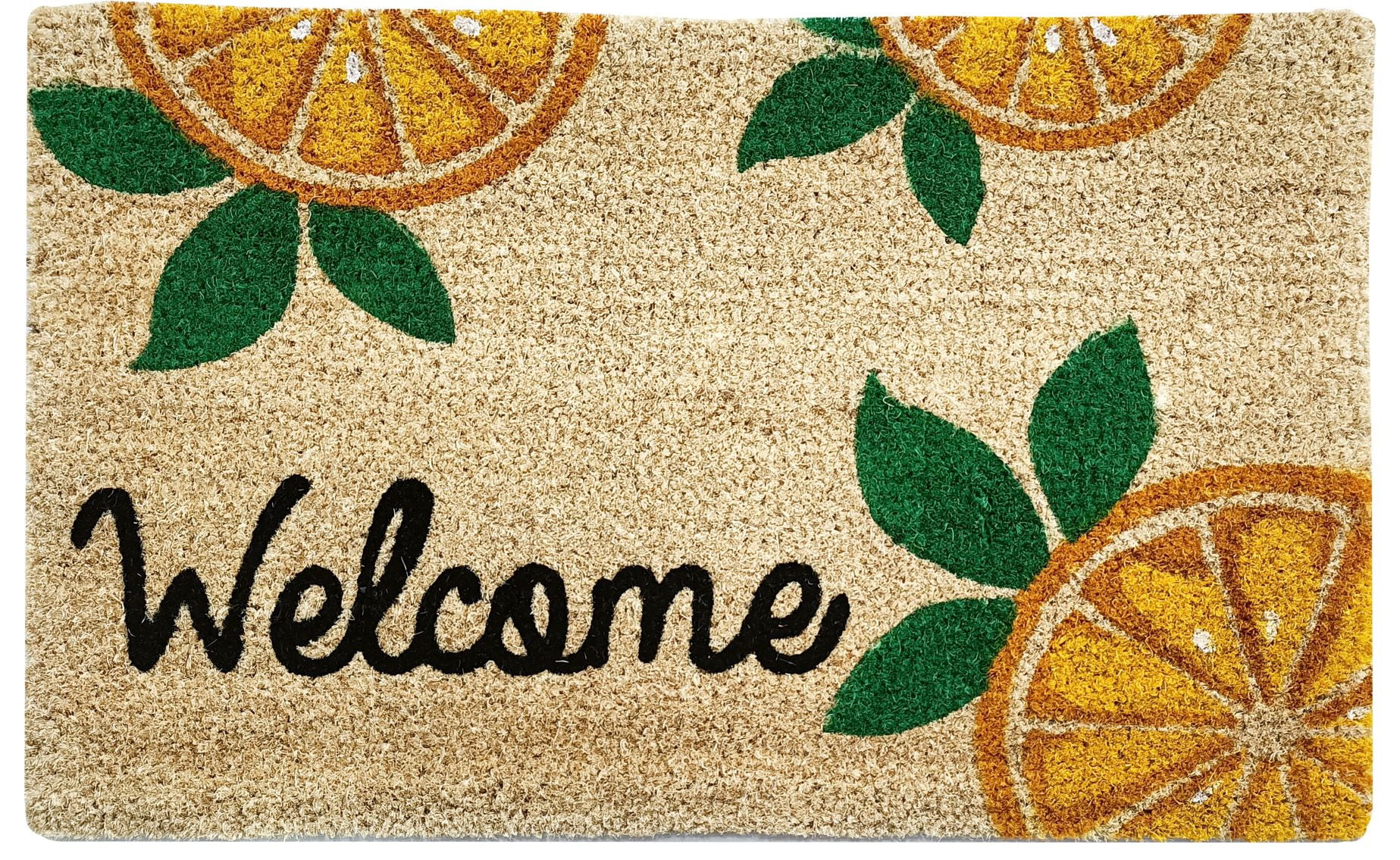 Kashi Home Printed Coir Fiber 18x28 Non-Slip Doormat, Durable Outdoor / Indoor Rug, Entryway, Fro... | Walmart (US)