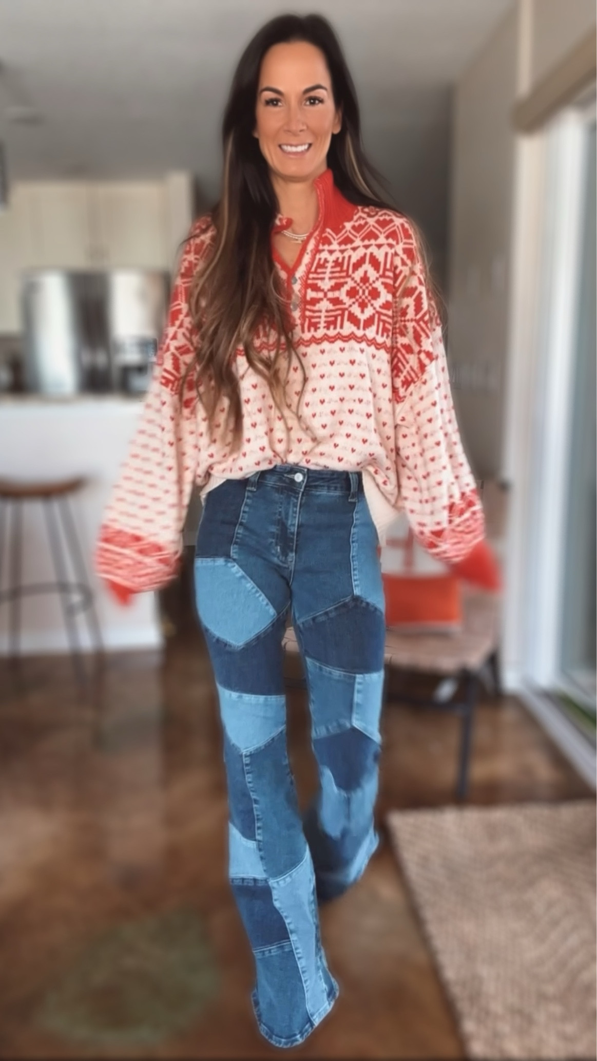 The festive @freepeople sweater makes its return ❤️🎄🍒💃 and we’ve paired it with only the funkiest and cutest jeans 🤌🏼👖 Happy Friday yall!! 🫶🏼 

Sweater: @freepeople size S
Jeans: @freepeople size 26
Shoes: @schutz 
Jacket: @mylamarque size S
Sunnies: @_jennybird 
Purse: @amazonfashion 

🛍️Link in bio to shop !

#Fall #Fallfashion #fallstyle #fashion #fashionblogger #fashionstyle #caddis #amazon #cashmere #holidaystyle #jennybird #musthave #suiting  #trousers #workwear #workstyle #flare #freepeople #funkyjeans #denim #jeans #influencer #shop.LTK #Itkit #flareleg #fallpant #itpant  

Flare leg pants, funky trousers, trousers, barrel trousers, blue trousers, power pants, fall trends, trends, fall style, tee shirt, outfit ideas, work wear outfit ideas, trousers, wide leg, minimal style, menswear outfit, office wear, minimal style, neutral chic, Jenny bird, schutz, free people, Louis Vuitton, cashmere, Sweater style

#LTKGiftGuide #LTKHoliday #LTKSeasonal