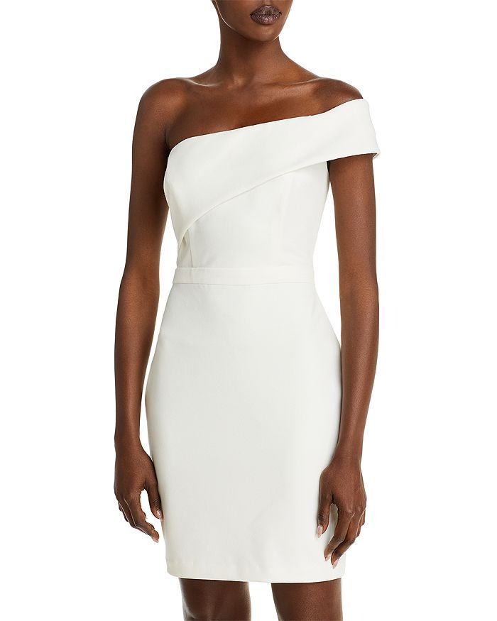 One Shoulder Scuba Crêpe Dress - 100% Exclusive | Bloomingdale's (US)