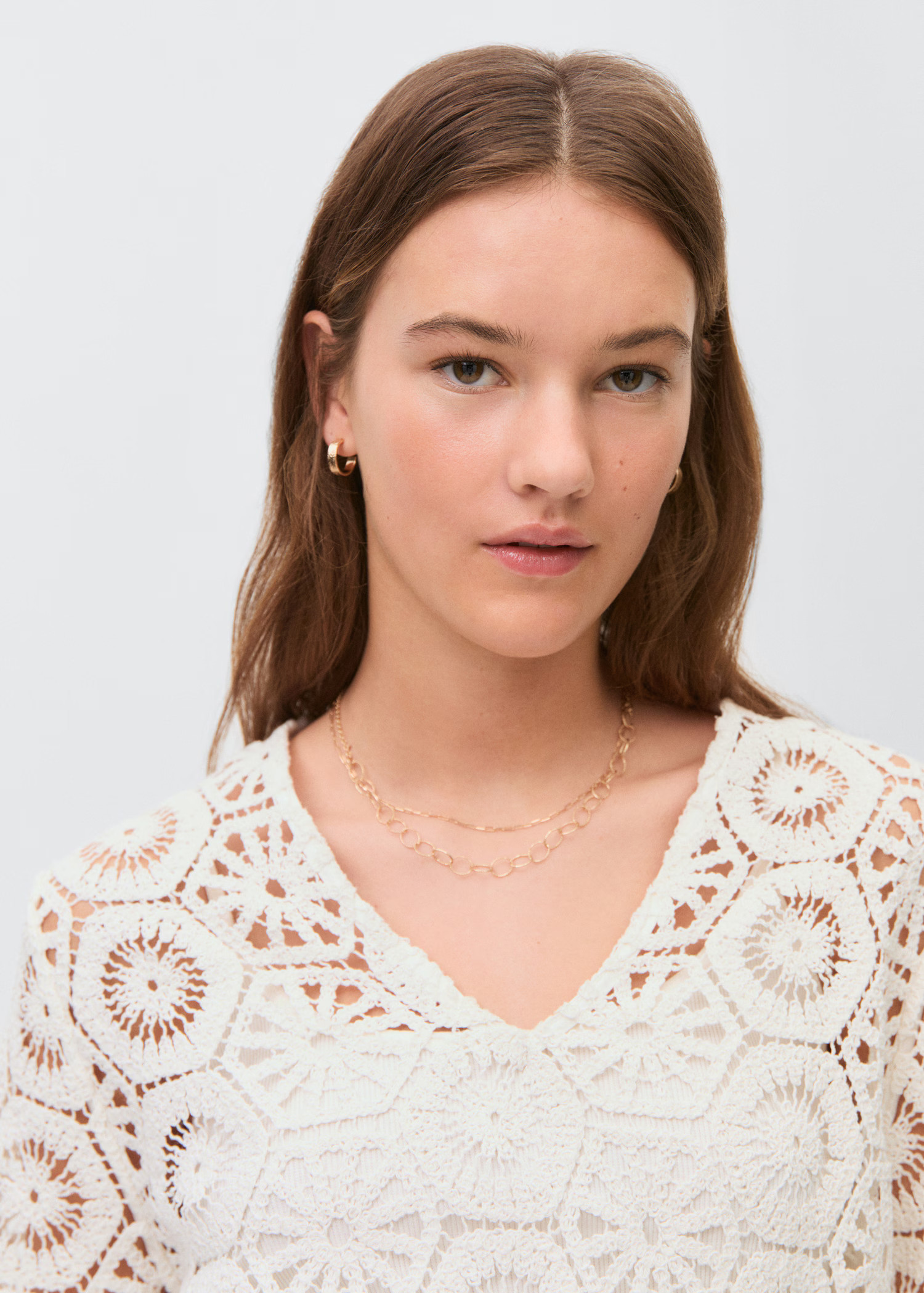 Transparent crochet dress - Teen | MANGO USA | Mango (US/MX/AU)