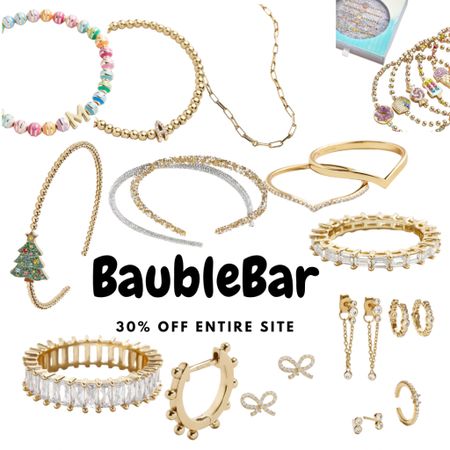 30% off the entire BaubleBar website for Black Friday Sales happening now! Here’s a few of my favorite jewelry pieces. Simple with a little sparkle. #baublebar 

#LTKGiftGuide #LTKHoliday #LTKSeasonal