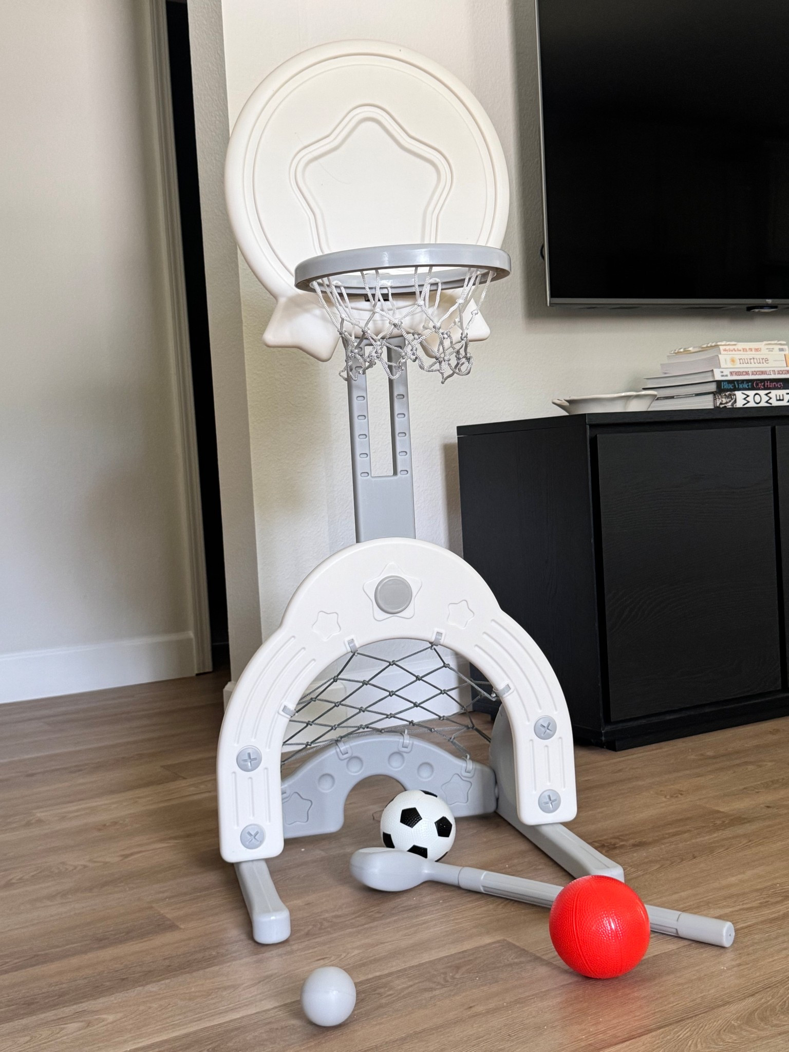 Toddler basketball hoop and soccer/hockey goal! 

#LTKmomlife #LTKKids #LTKBaby