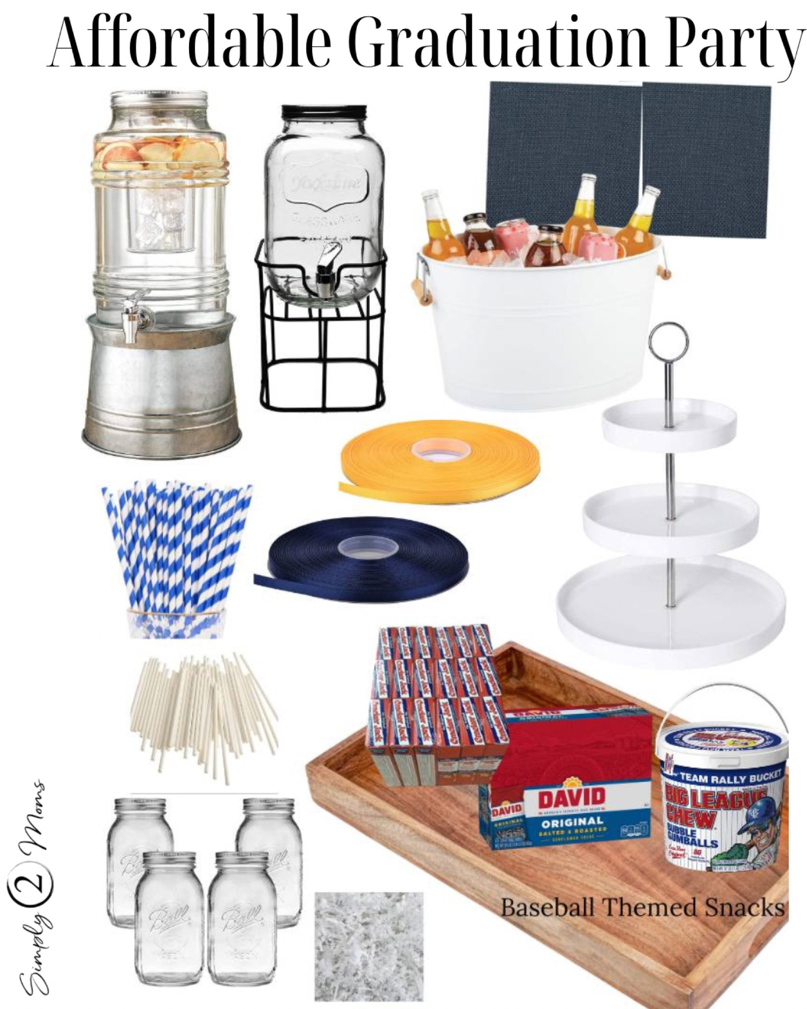 Planning a graduation party? These simple ideas help you decorate on a budget. Serve food and drinks in style. And add meaningful touches like photo displays, photo centerpieces, and more. Fun ideas for the baseball player in your life too! 

#LTKunder50 #LTKfamily #LTKhome