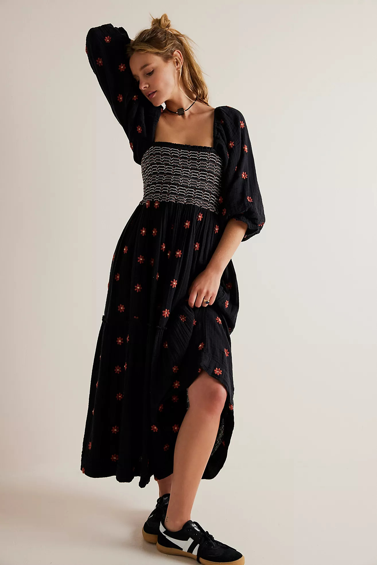Dahlia Embroidered Maxi Dress | Free People (Global - UK&FR Excluded)