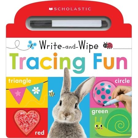 Scholastic Early Learners: Tracing Fun: Scholastic Early Learners (Write and Wipe) (Board book) | Walmart (US)