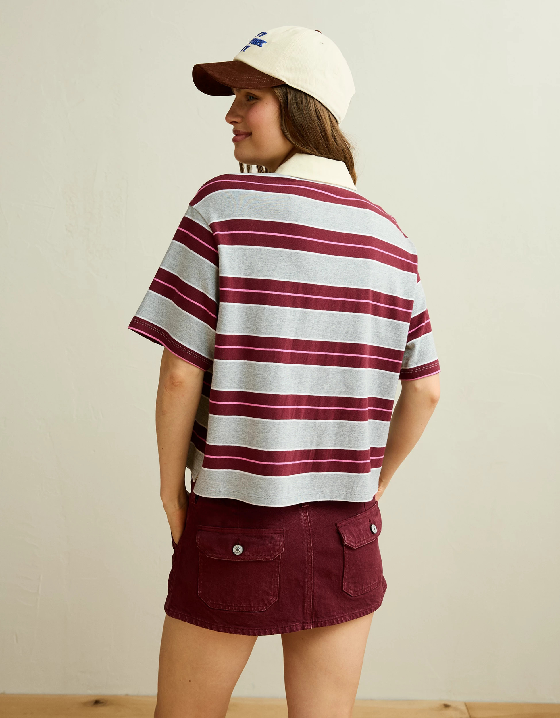 AE Striped Rugby Polo T-Shirt | American Eagle Outfitters (US & CA)