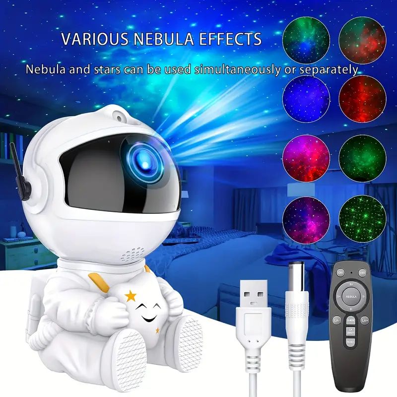 Usb Star Projector Night Light Astronaut Space Projector - Temu | Temu Affiliate Program