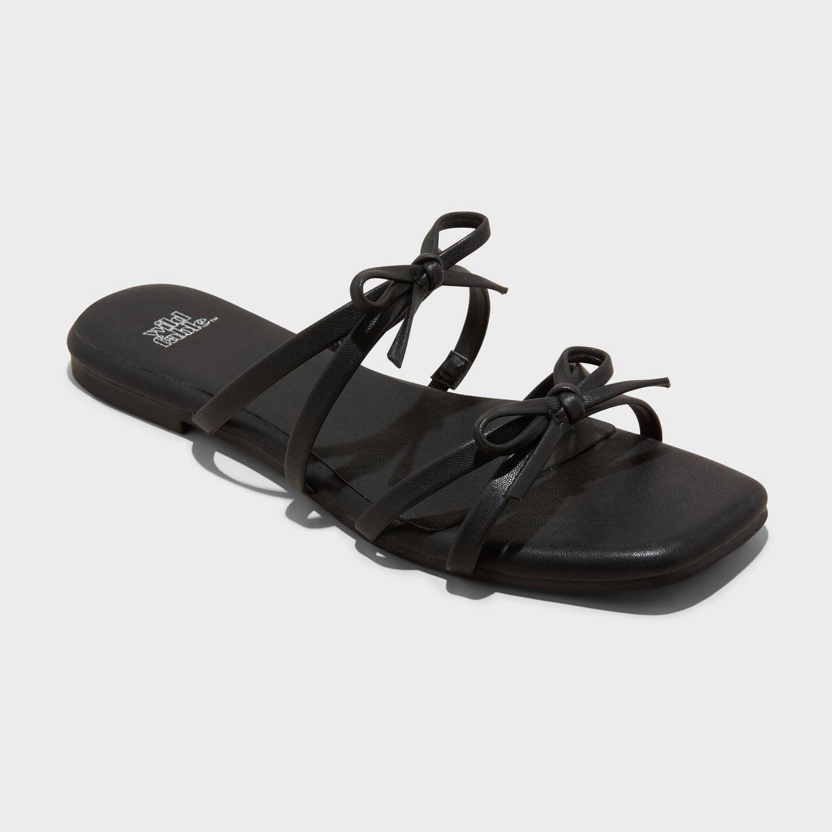 Women's Kristen Bow Slide Sandals - Wild Fable™ Black 8 | Target