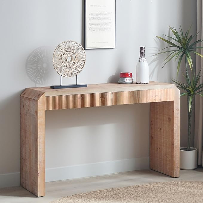 51.8" Wood Console Table for Entryway, Modern Sofa Table Behind Couch with Drawer, Farmhouse Sofa... | Amazon (US)