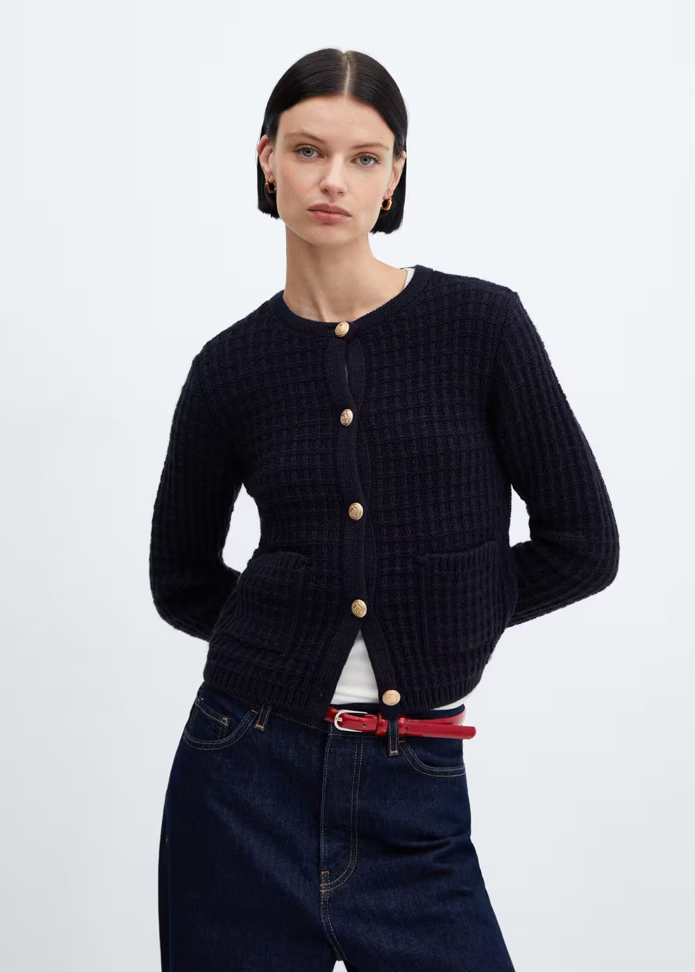 Button knit cardigan -  Women | Mango USA | MANGO (US)
