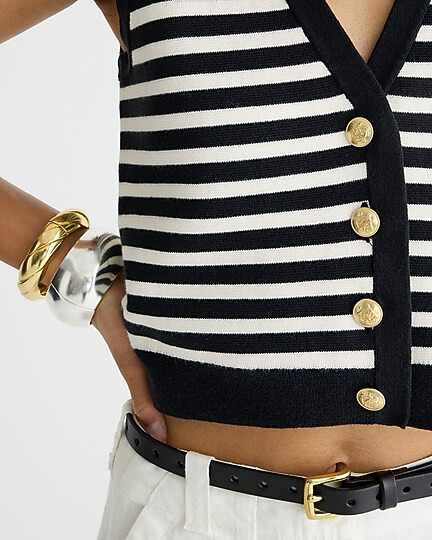 Emilie sweater-vest in stripe | J. Crew US