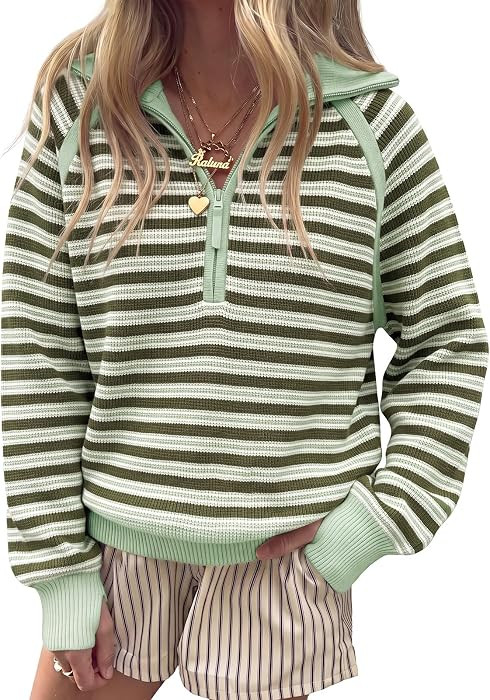 Women's Half Zip Sweater Long Sleeve Pullover | Amazon (US)