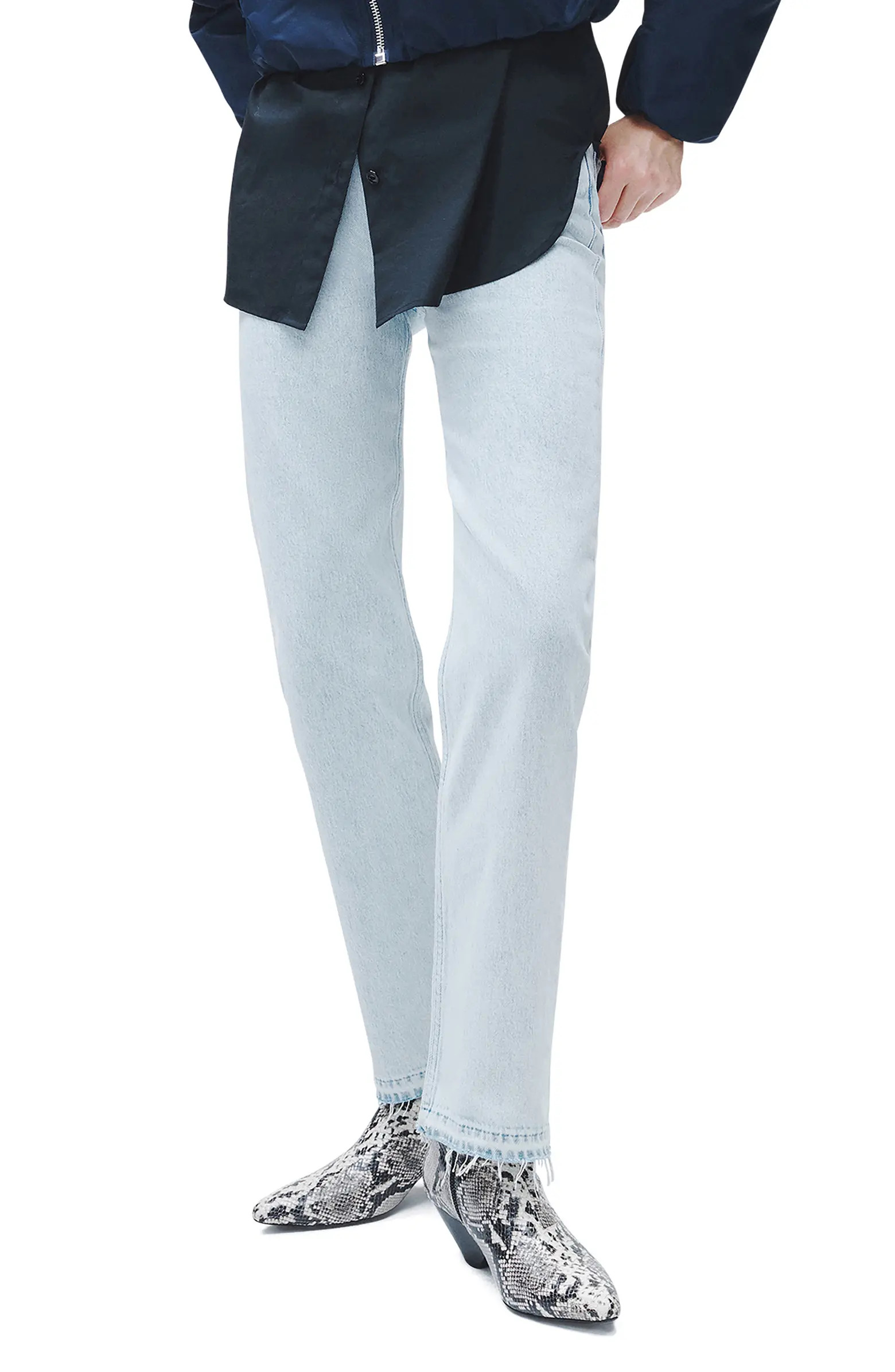 Harlow Release Hem Straight Leg Jeans | Nordstrom Rack