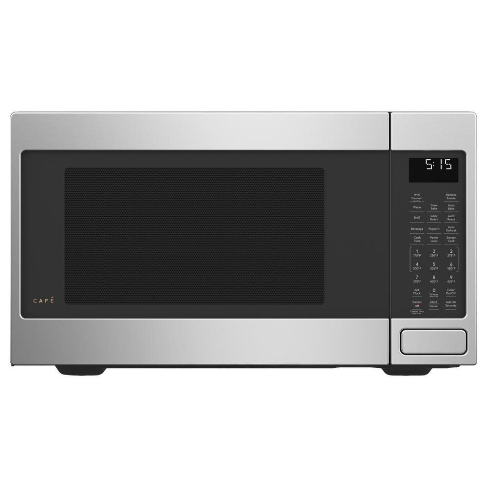 1.5 cu. ft. Smart Countertop Convection Microwave Oven in Stainless Steel with Sensor Cooking | The Home Depot
