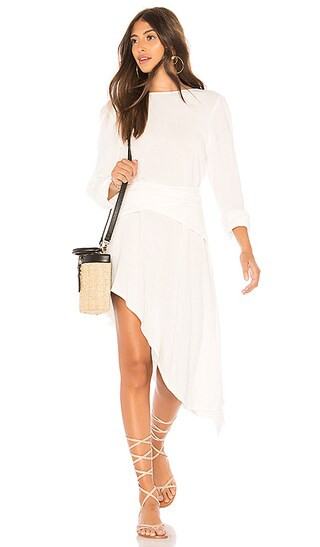 ZULU & ZEPHYR Malibu Wrap Dress in Warm White | Revolve Clothing (Global)