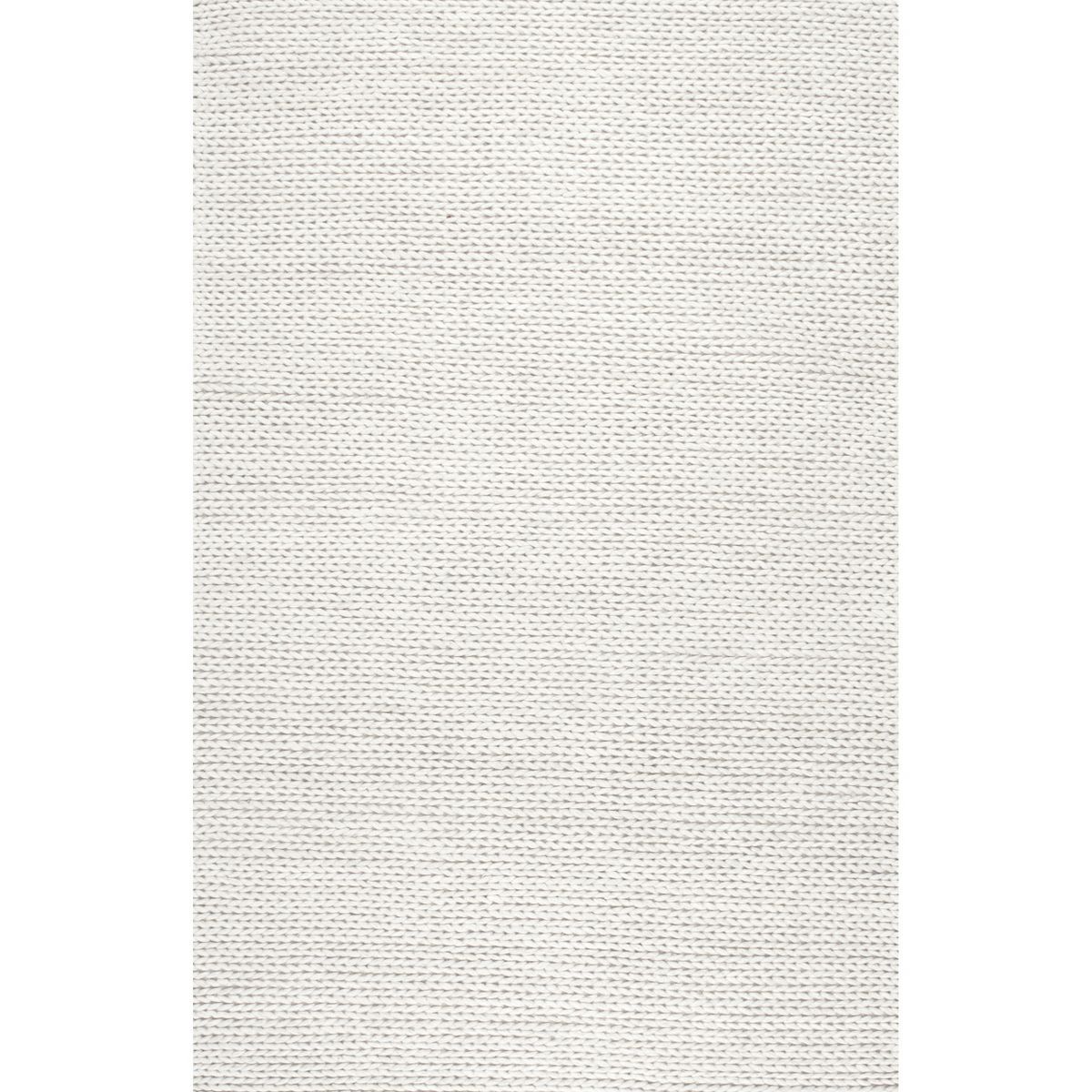 nuLOOM Penelope Braided Wool Area Rug - Off White | Target