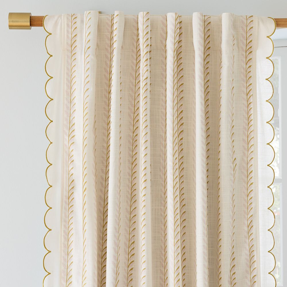 Joseph Altuzarra Vines Stripe Blackout Curtain | West Elm (US)