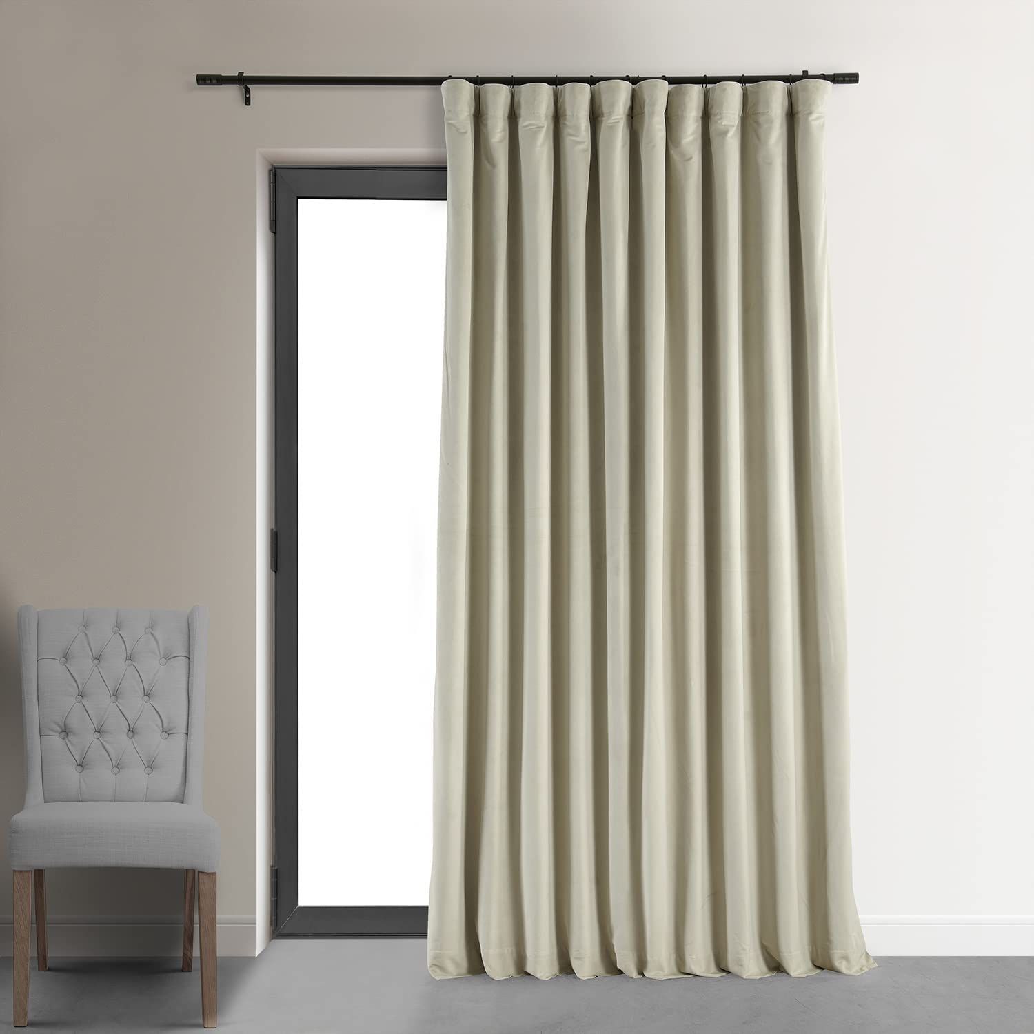 HPD Half Price Drapes Blackout Curtain Signature Velvet - Extra Wide VPCH-VET160405-120 (1 Panel)... | Amazon (US)