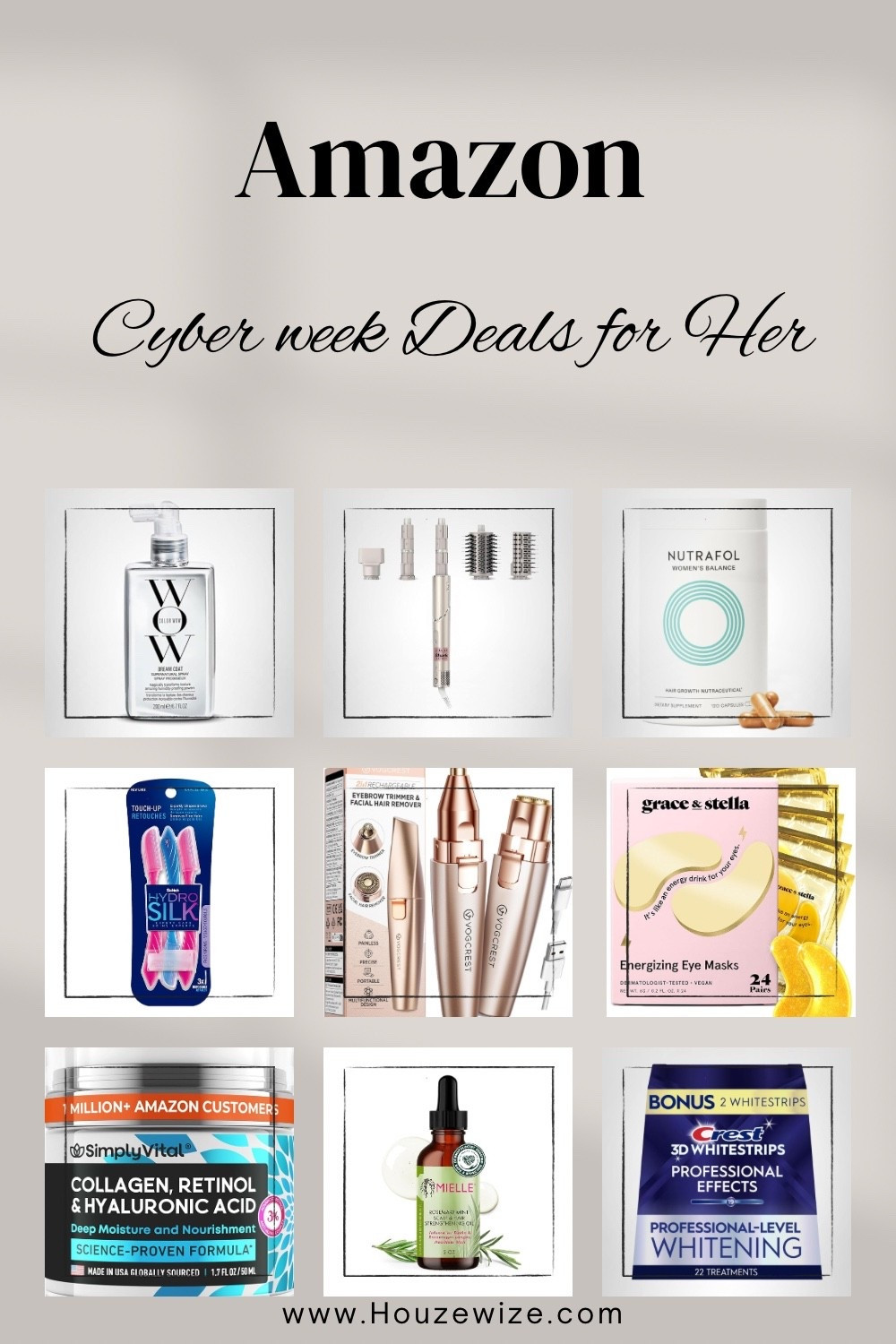 Amazing Cyber Monday deals, Shark FlexStyle Air styling & hair dryer with Auto-wrap. Facial hair remover, teeth whitening strips, Rosemary oil with biotin, Frizz-free hair.

#LTKGiftGuide #LTKCyberWeek #LTKBeauty