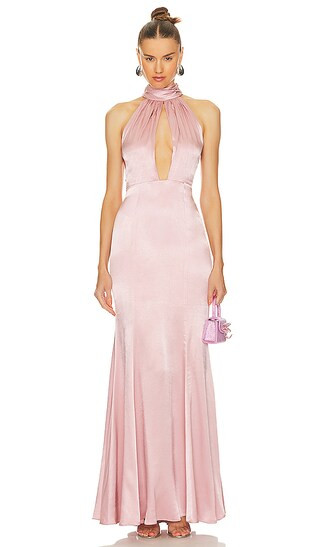 Bridgette Gown in Clay Pink | Revolve Clothing (Global)