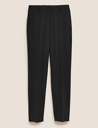 Slim Fit Ankle Grazer Trousers with Stretch | Marks & Spencer (UK)