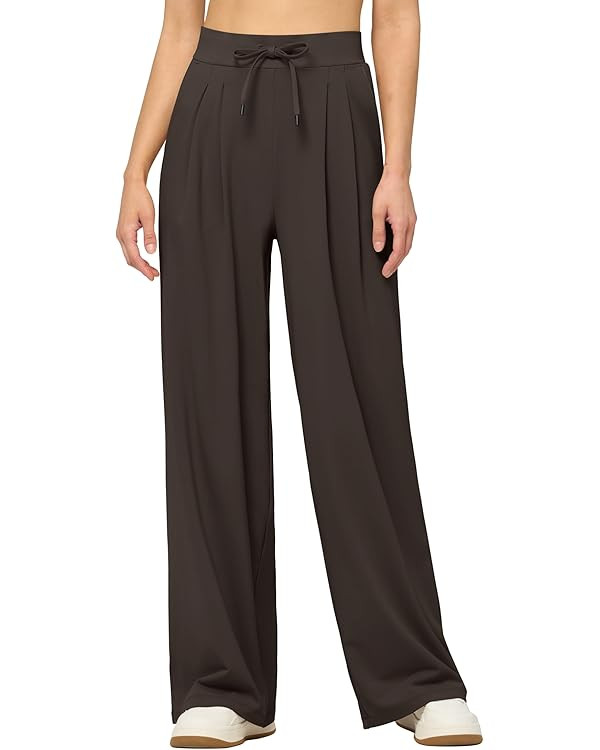 Willit Women's Dress Pants Wide Leg Stretch Work Pants Business Casual Pull On Slacks with Pocket... | Amazon (US)