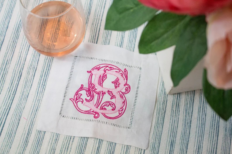 Monogram linen | Etsy (US)