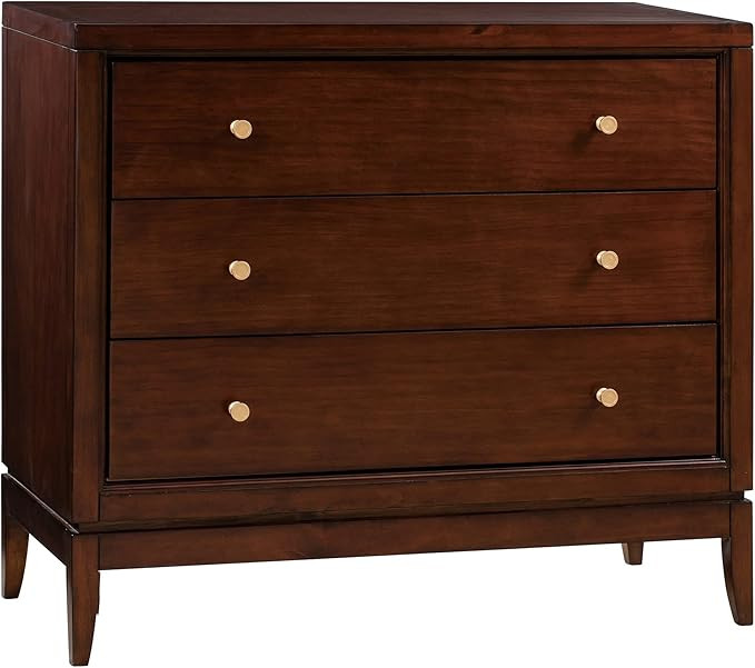 Crestview Collection CVFVR8046 Hawthorne Estate 3 Drawer Jacobean Finish Chest Accessories | Amazon (US)