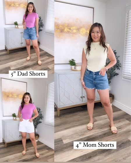 Tops: Medium
5” Dad Shorts: 29
4” Mom Shorts: 29