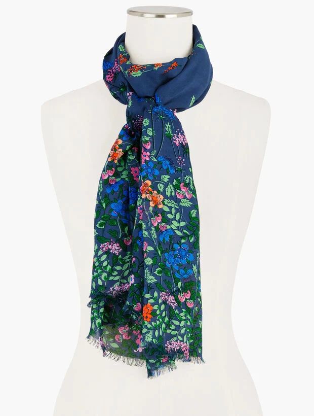 Falling Floral Oblong Scarf | Talbots