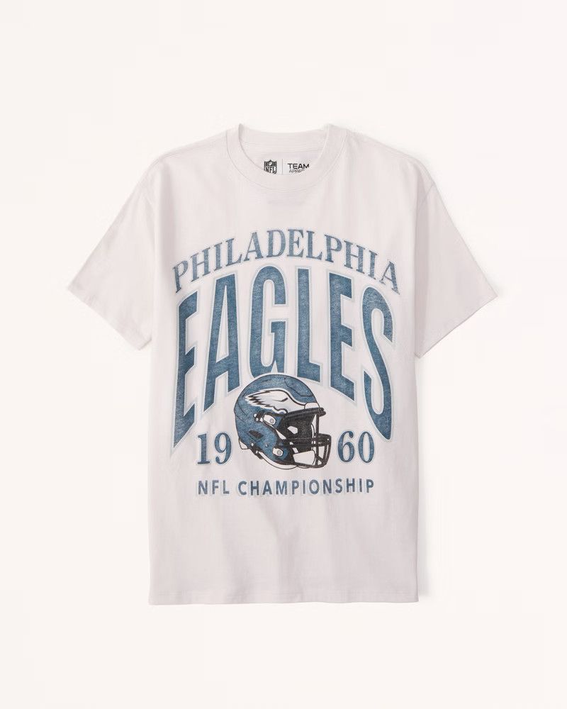 Oversized Boyfriend Philadelphia Eagles Graphic Tee - Loungewear, Lounge Outfit | Abercrombie & Fitch (US)