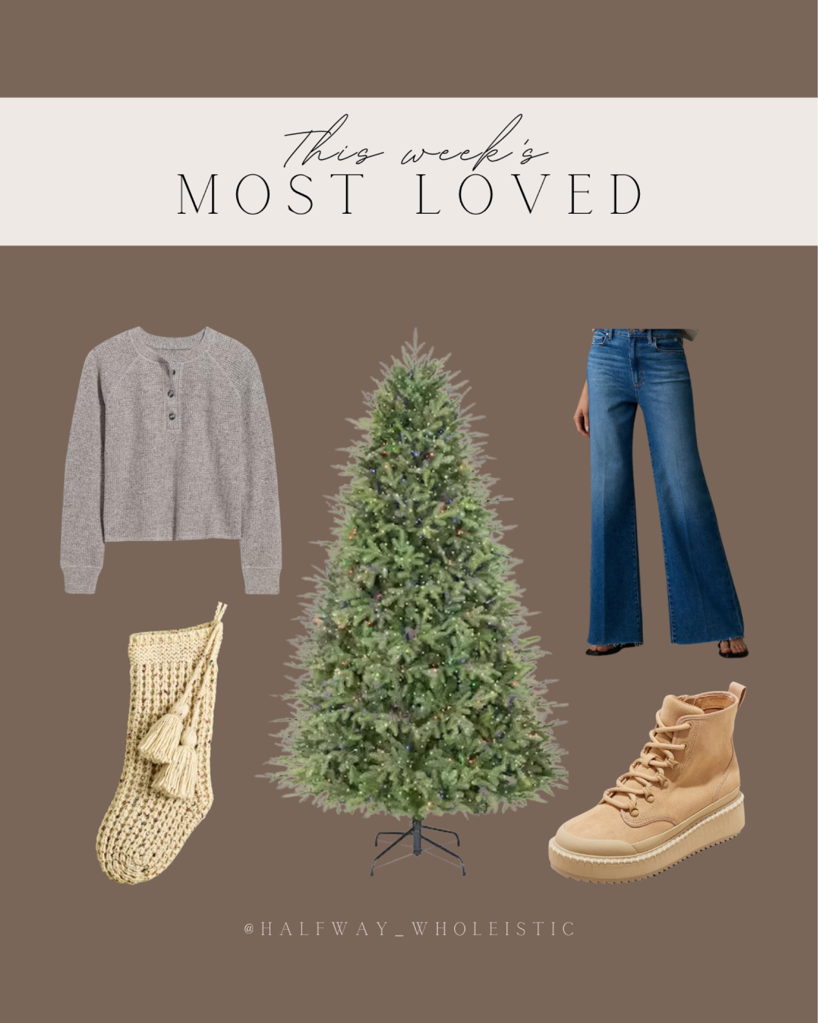 This week’s follower favorites include fall fashion finds, our Christmas tree, and holiday decor. 

#jeans #denim #pullover #boots #stocking 

#LTKSaleAlert #LTKSeasonal #LTKHome