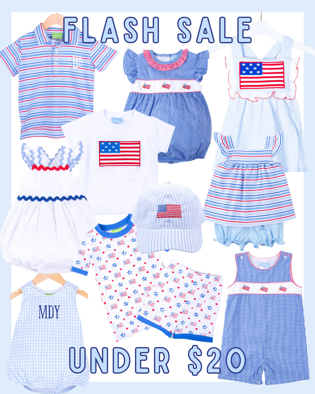 patriotic kids clothes | red white and blue outfits | baby fourth of july | toddler memorial day outfit | kids americana style | summer matching outfits | boys patriotic romper | girls flag dress | baby boy summer outfit | baby girl july 4th | toddler flash sale | summer kidswear under 20 | gingham baby romper | kids flag tee | family summer style | classic children's clothes | monogram baby outfit | preppy kids clothes | toddler summer sale | americana baby clothes 

 #LTKSeasonal #LTKBaby #LTKKids