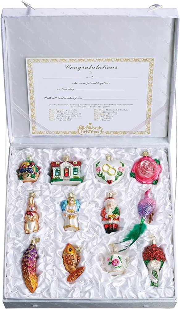Old World Christmas Bride's Collection Ornament Box Set | Amazon (US)