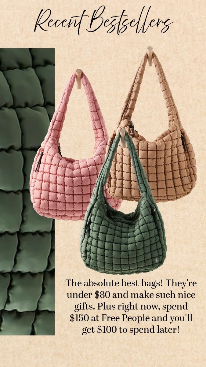 The absolute best bags! They're under $80 and make such nice gifts. Plus right now, spend $150 at Free People and you'll get $100 to spend later!

#LTKFindsUnder100 #LTKGiftGuide